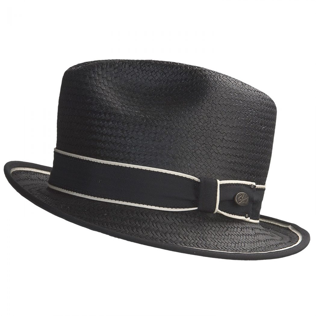 bailey-of-hollywood-drake-straw-fedora-hat-for-men-in-black-ivory