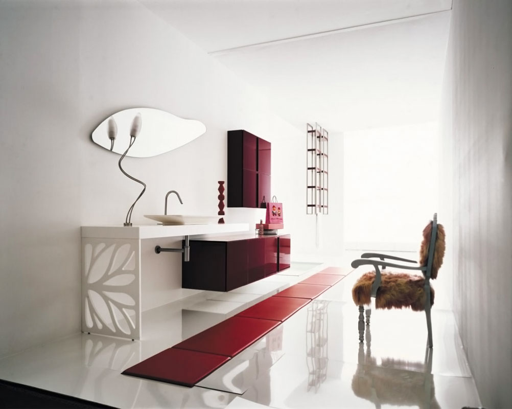 luxury-bathroom-red-cabinet-interior-neat-design-ideas