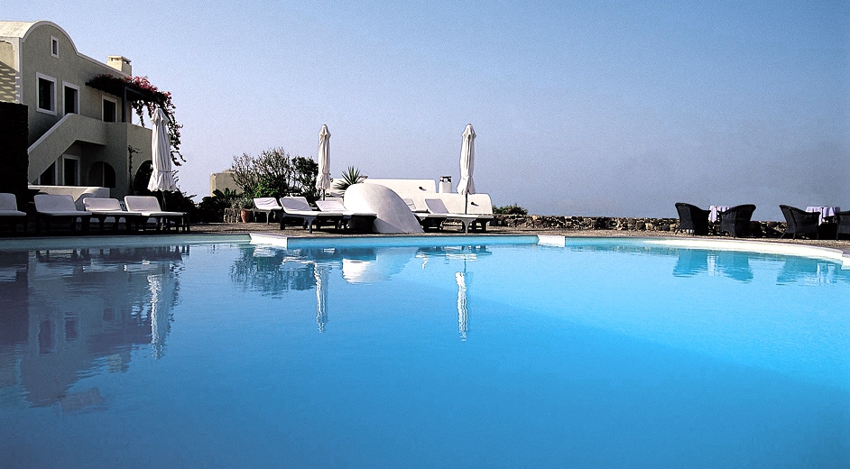 luxury spa resort santorini vedema pool