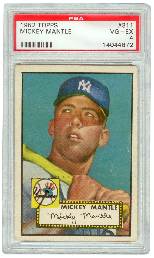 1952-Topps-Mickey-Mantle-PSA-FRONT List of the World's 10 Most Expensive Baseball Cards