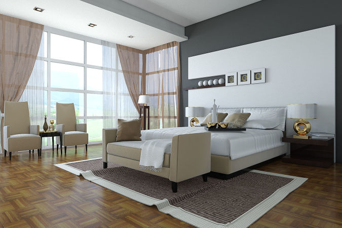 Classic-black-and-white-master-bedroom-design