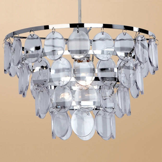 Awesome and Dazzling Suspended Ceiling Decorations 27 Clear-Disco-Pendant-Shade