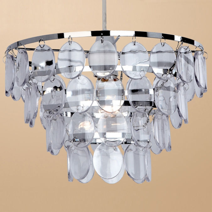 Clear-Disco-Pendant-Shade Awesome and Dazzling Suspended Ceiling Decorations