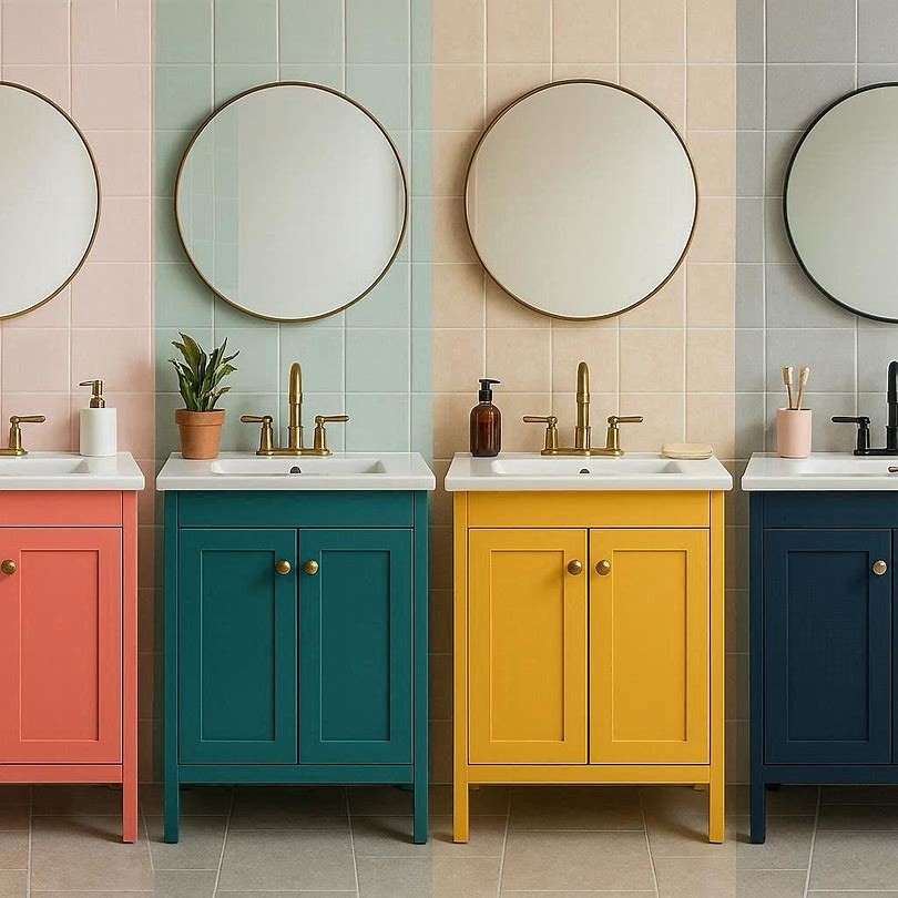 Colorful Bathroom Vanity Ideas Fabulous And Stunning Colorful Bathrooms to Renew Yours - 12 colorful bathrooms