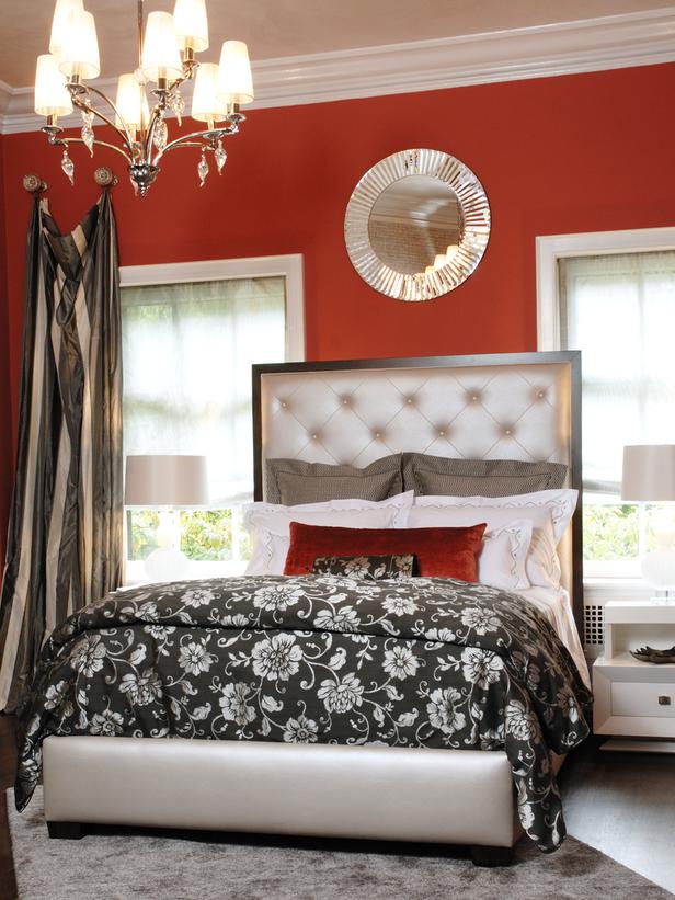 DP_Marlaina-Teich-Modern-Orange-Bedroom Fabulous Orange Bedroom Decorating Ideas and Designs