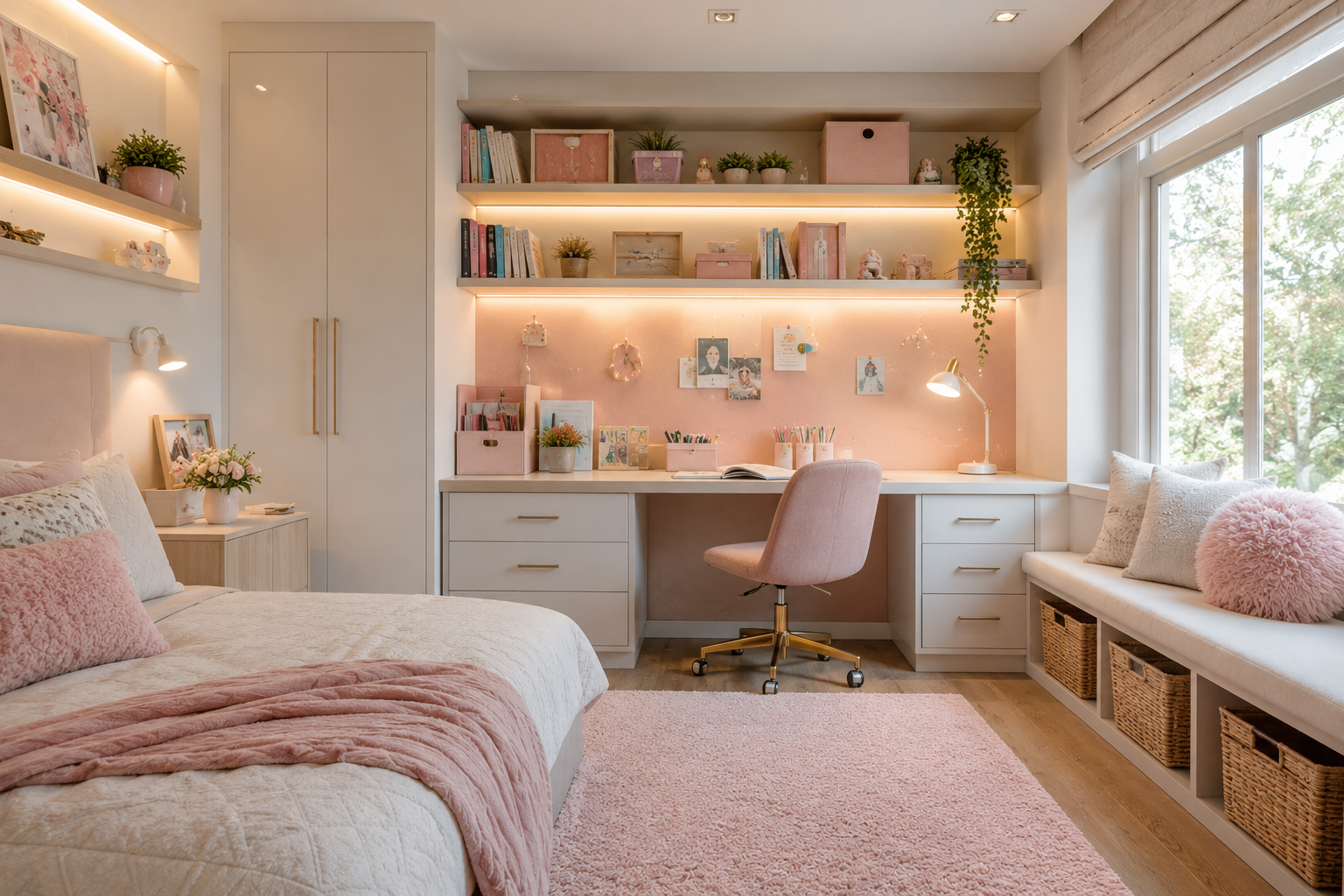 Designing the Perfect Study and Homework Area Girls’ Bedroom Decoration Ideas and Tips - 10