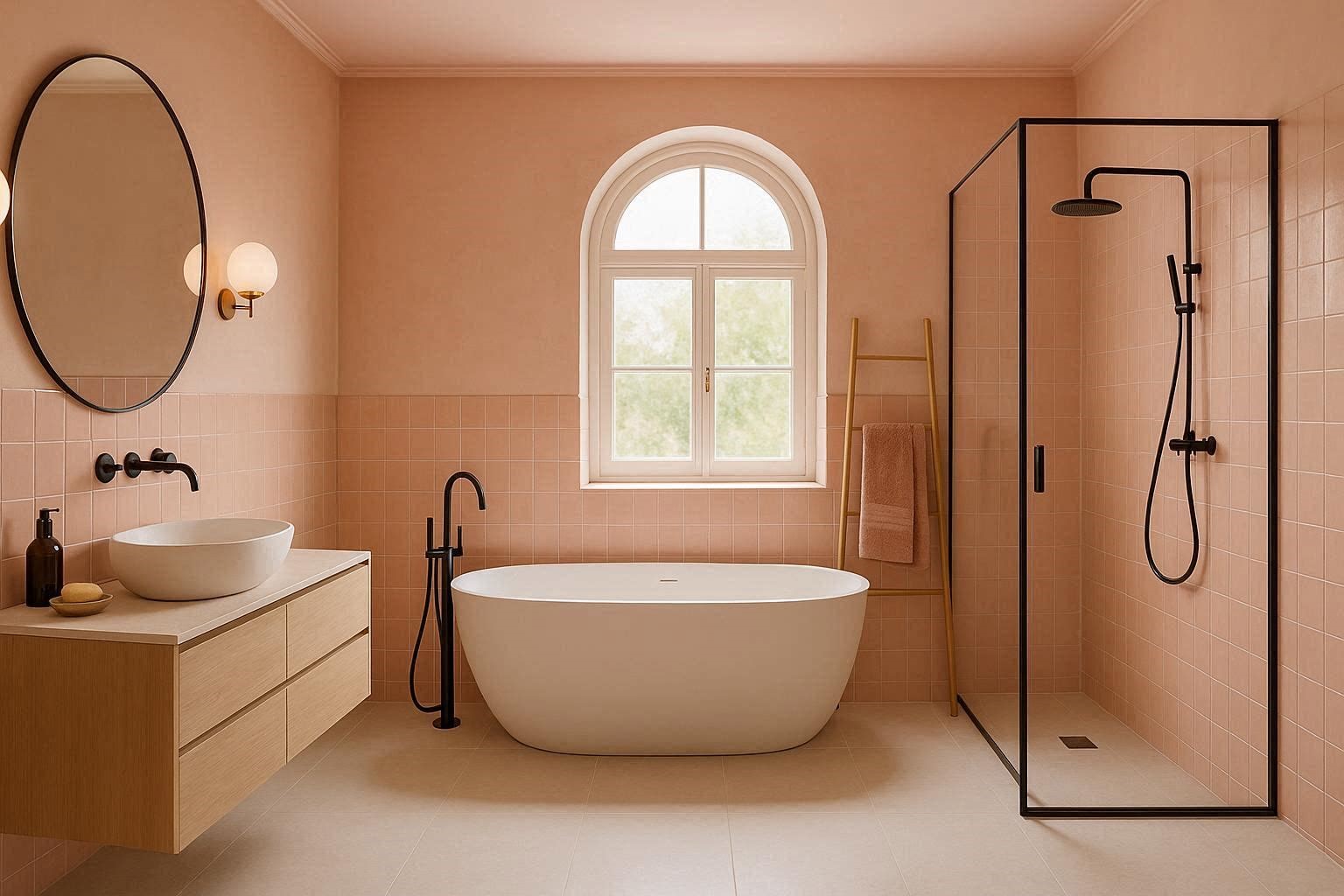 Elegant Pink Bathrooms With Modern Charm Fabulous And Stunning Colorful Bathrooms to Renew Yours - 5 colorful bathrooms