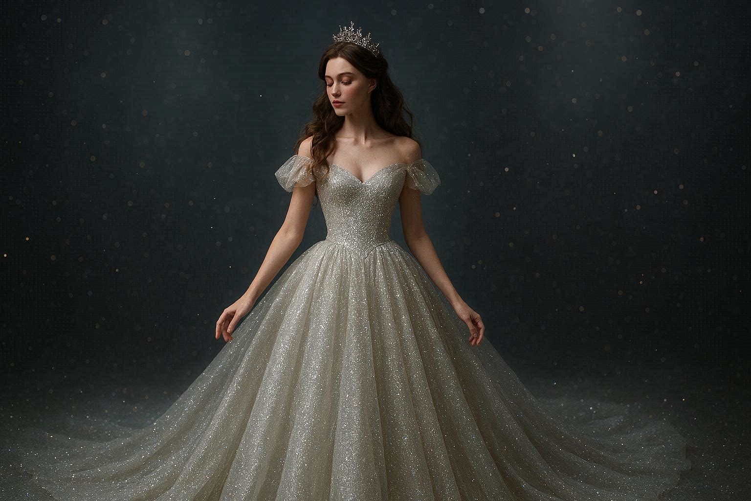 17 Breathtaking Wedding Dresses to Look like a real princess 16 Glitter Tulle Princess Dress for a Magical Sparkling Effect 17 Breathtaking Wedding Dresses to Look like a real princess - 16 wedding dresses