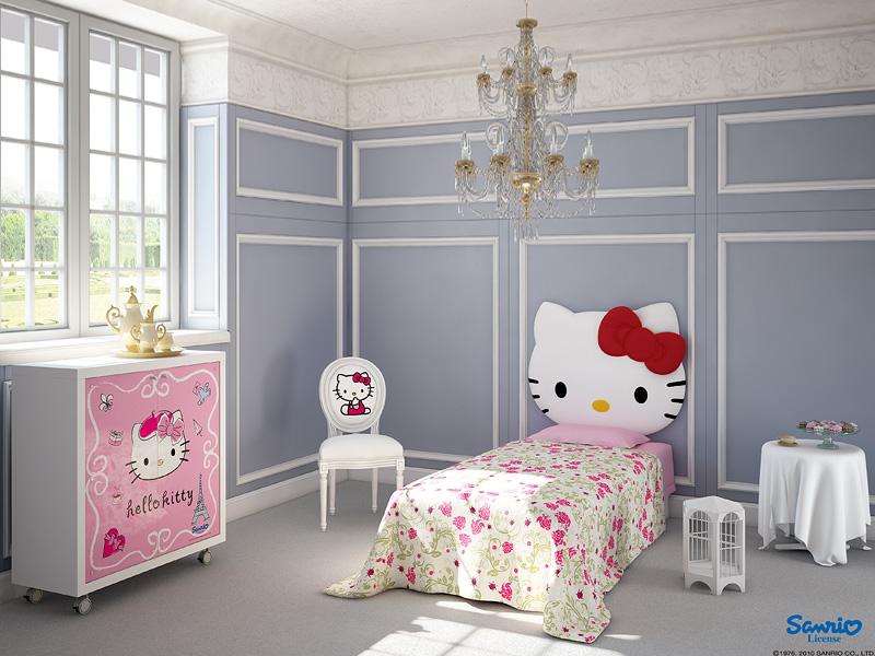 Ideas to Paint a Girls Room with Hello Kitty Heardboard