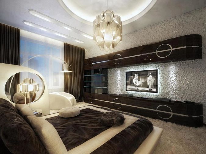 Illuminated-Bedroom Awesome and Dazzling Suspended Ceiling Decorations