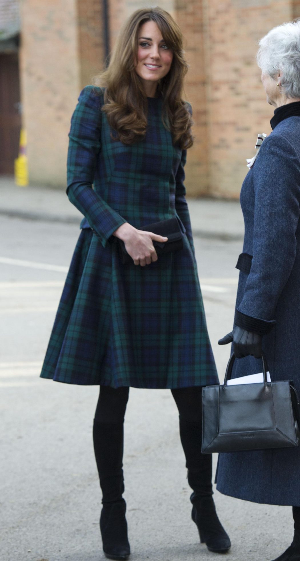 Kate-Middleton-McQueen-Tartan The Most Famous Celebrities Clothing Brands