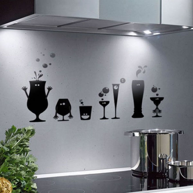 Kitchen-Walls-Decor-With-Vinyl-Stickers