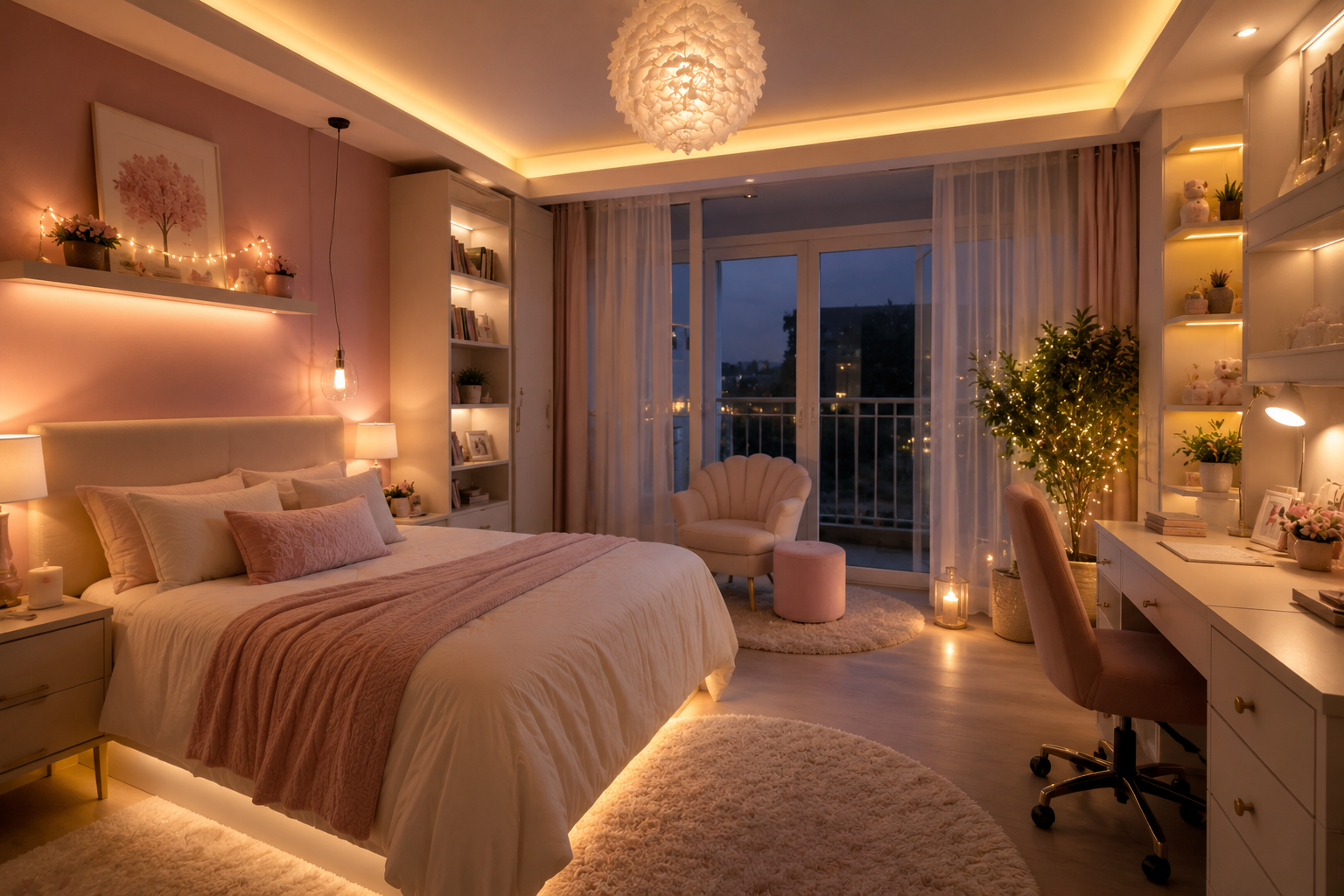 Lighting Ideas That Enhance the Atmosphere Girls’ Bedroom Decoration Ideas and Tips - 11