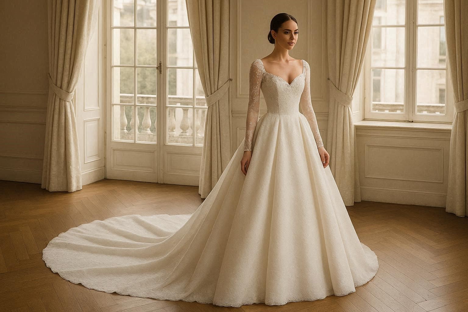 17 Breathtaking Wedding Dresses to Look like a real princess 13 Long Sleeve Princess Wedding Dress for Elegant Bridal Sophistication 17 Breathtaking Wedding Dresses to Look like a real princess - 13 wedding dresses