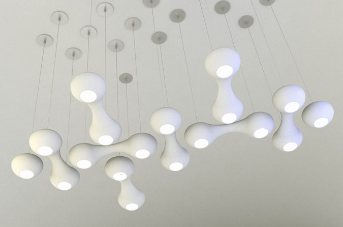 Awesome and Dazzling Suspended Ceiling Decorations 31 Modular porcelain ceiling downlight interior design accessories1 on Archinspire