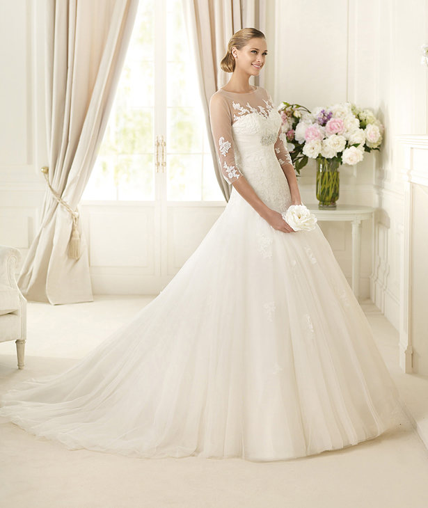 Pronovias-2013-Bridal-Dress-DAIFA 70 Breathtaking Wedding Dresses to Look like a real princess