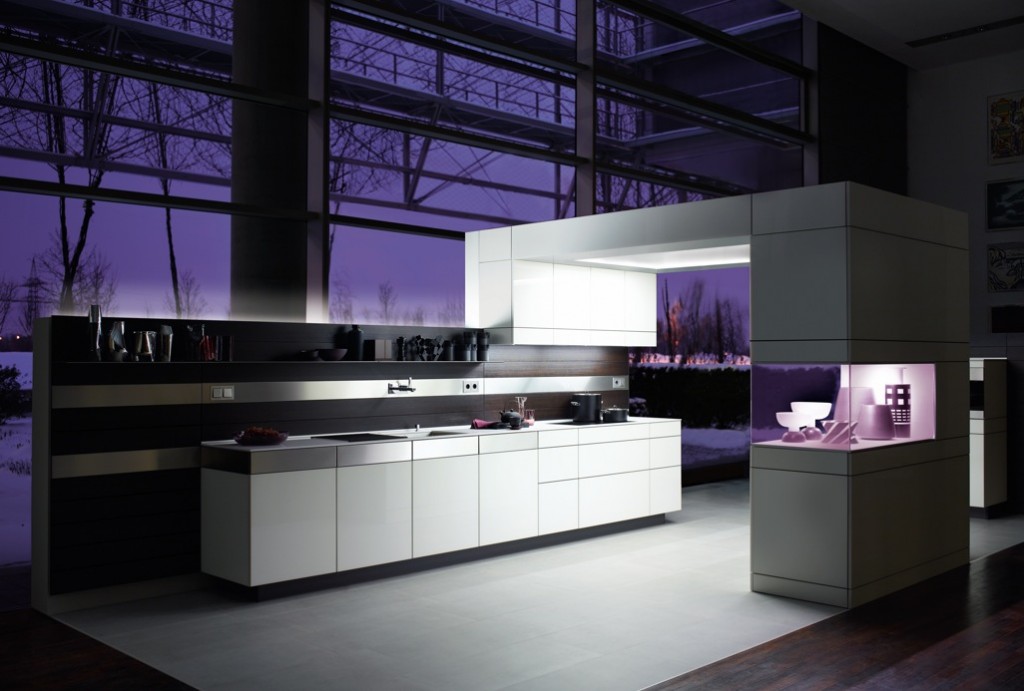 Purple Kitchen Design Idea