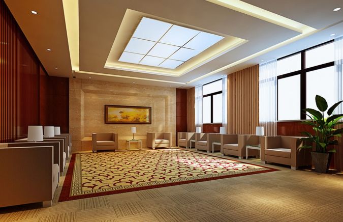 Reception-hall-suspended-ceiling-design
