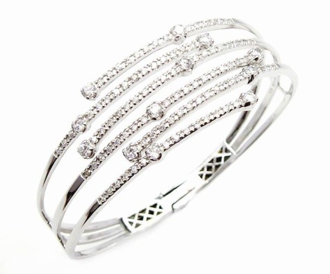 Silver_Bangle_With_CZ_Rhodium_Plated