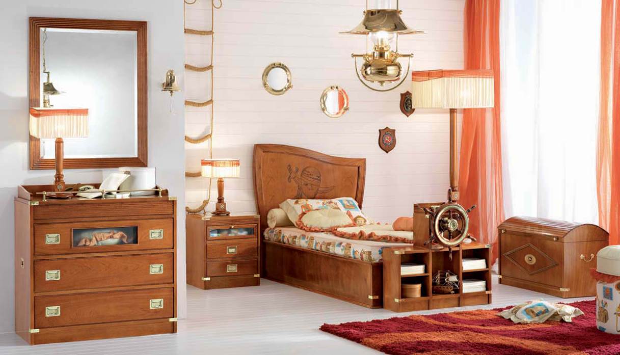 Fabulous Orange Bedroom Decorating Ideas and Designs 12 sea themed kids bedromm designs