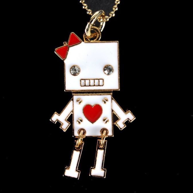 White-Necklaces-Womens-Fashion Best 10 Robot Gift Ideas