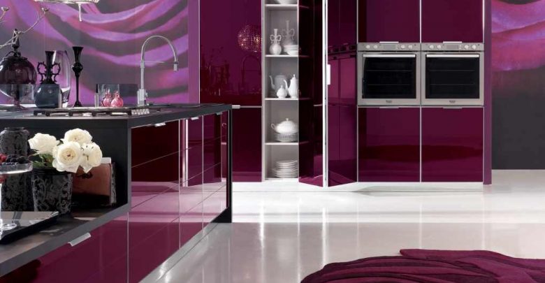 amazing kitchen purple color trends Frugal And Stunning kitchen decoration ideas - decorating kitchens 76