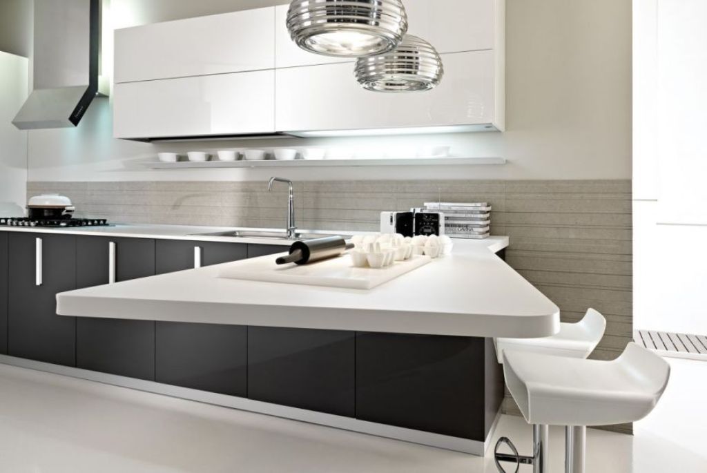 amazing white and gray superb kitchen design