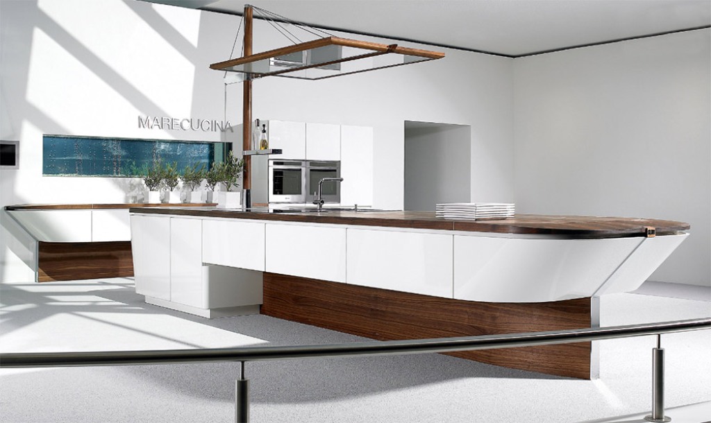 boat-shaped-kitchen-design Awesome German Kitchen Designs