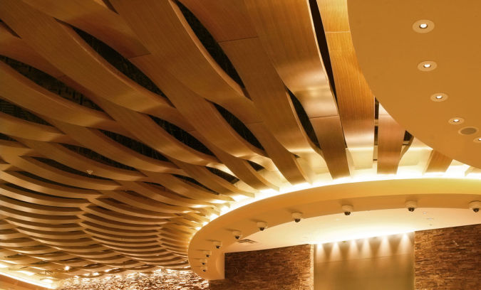 cerified-wooden-suspended-ceiling-fsc-certified Awesome and Dazzling Suspended Ceiling Decorations