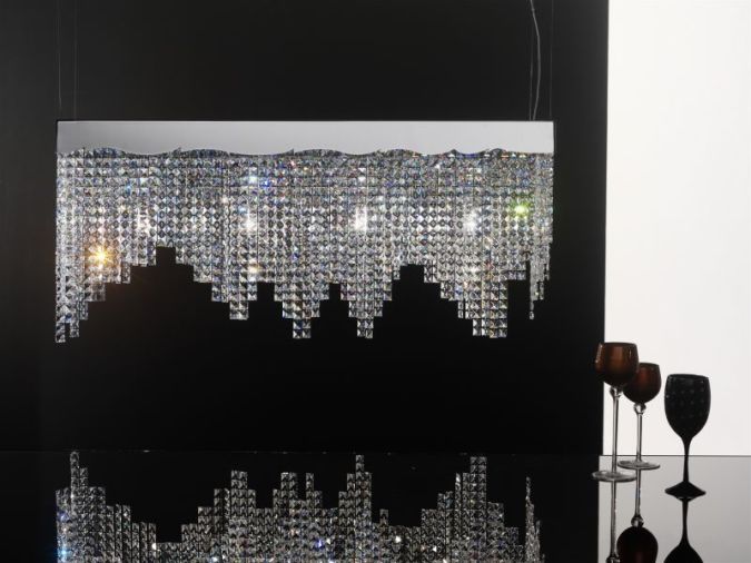 Awesome and Dazzling Suspended Ceiling Decorations 44 crystal