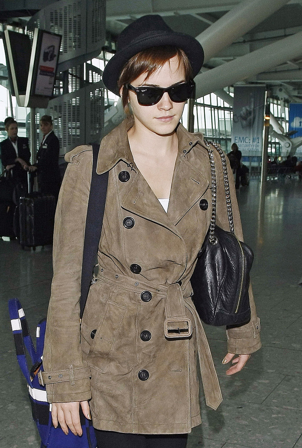 emma-watson-leather-burberry-trench-coat The Most Famous Celebrities Clothing Brands
