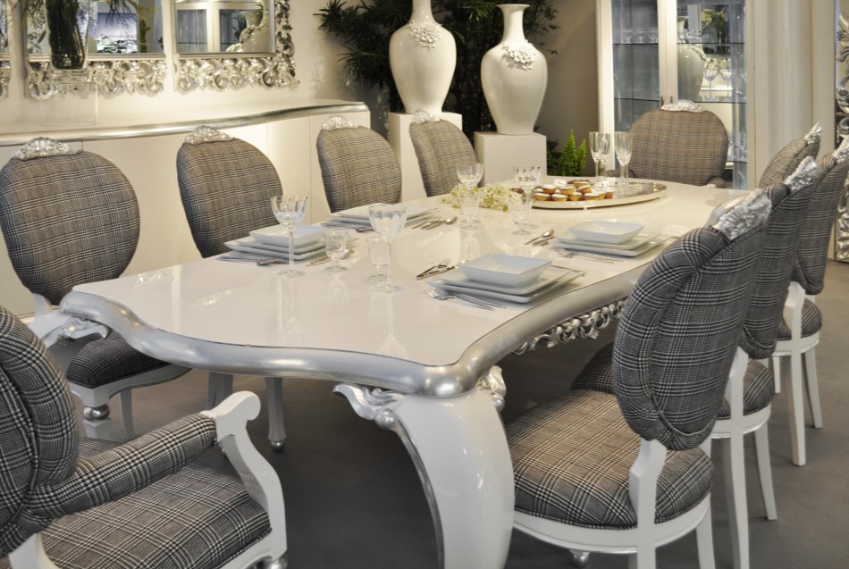 high_gloss_white_dining_table_2 Stunning And Contemporary Victorian Decorating Ideas