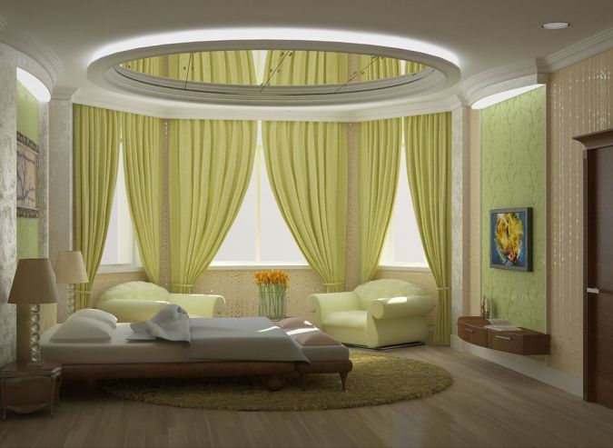 inspirational-modest-bedroom-with-yellow-curtains