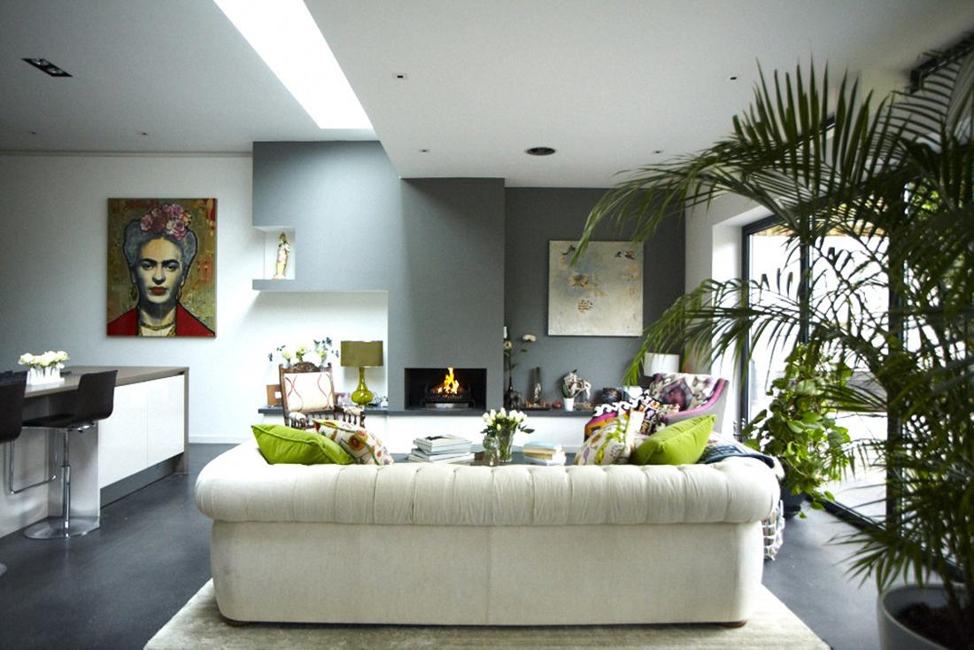 modern victorian home living space white sofa cushion