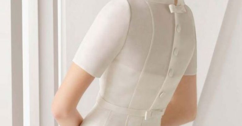 modest bride wedding top big covered buttons dainty bow full How to Lose Weight for Your Wedding - wedding 9