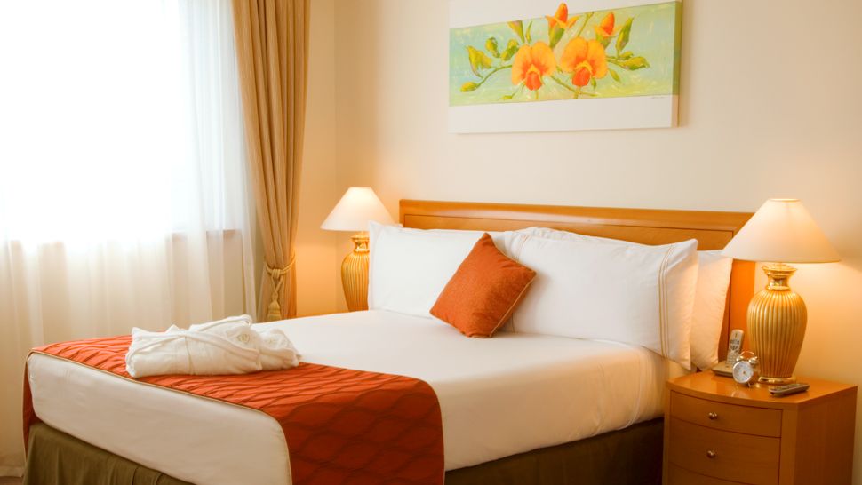 orange-white-bedroom Fabulous Orange Bedroom Decorating Ideas and Designs