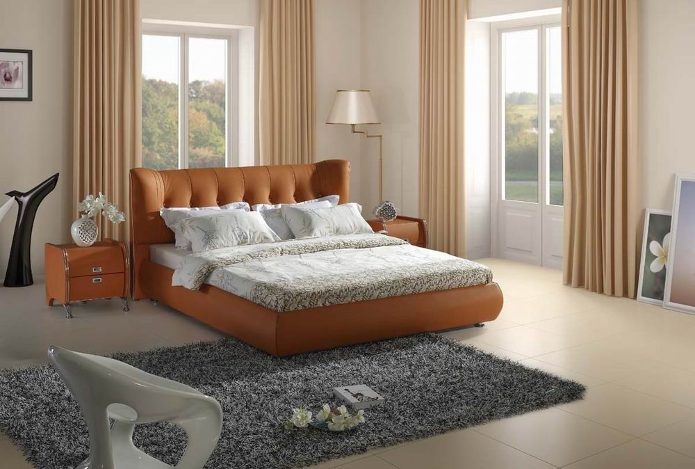 orangebeige Fabulous Orange Bedroom Decorating Ideas and Designs