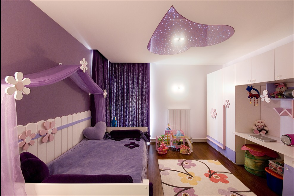 purple bedroom designs for teenage girls