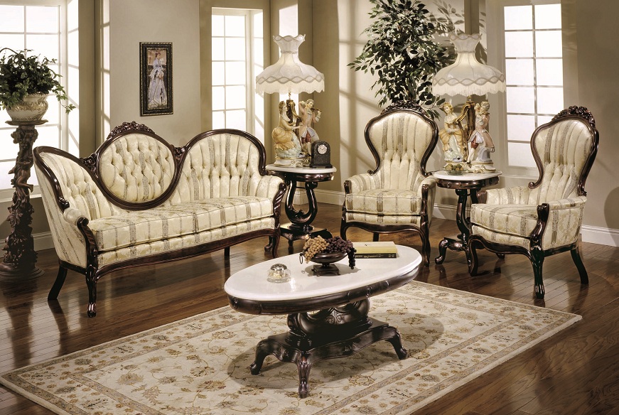 victorian living room.