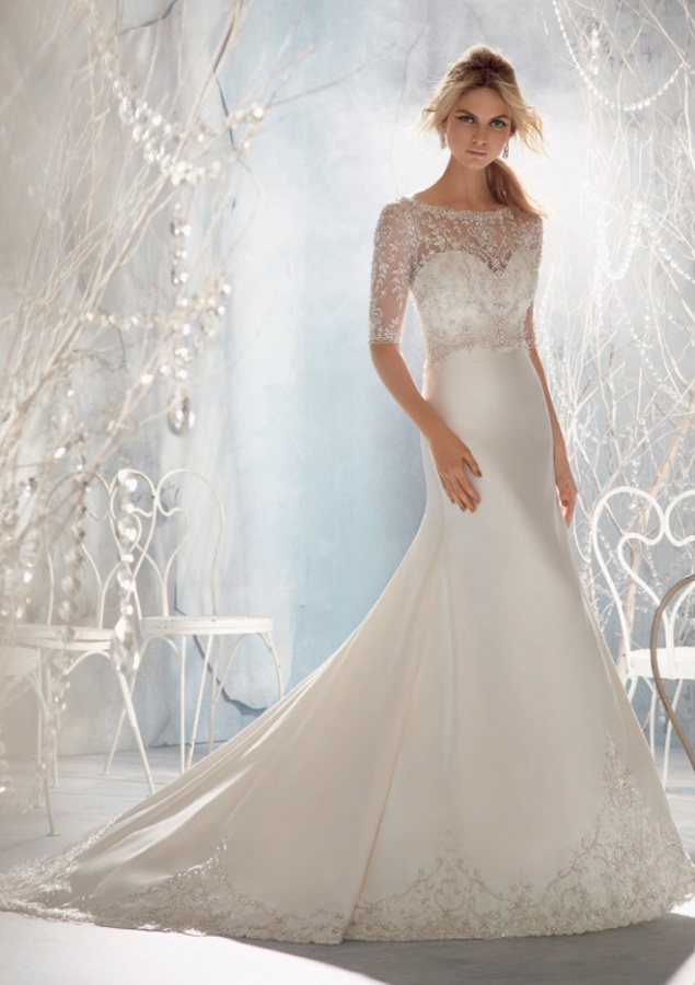 wedding-dresses-mori-lee-2013-style-1962-sheer-beading-long-sleeve 70 Breathtaking Wedding Dresses to Look like a real princess