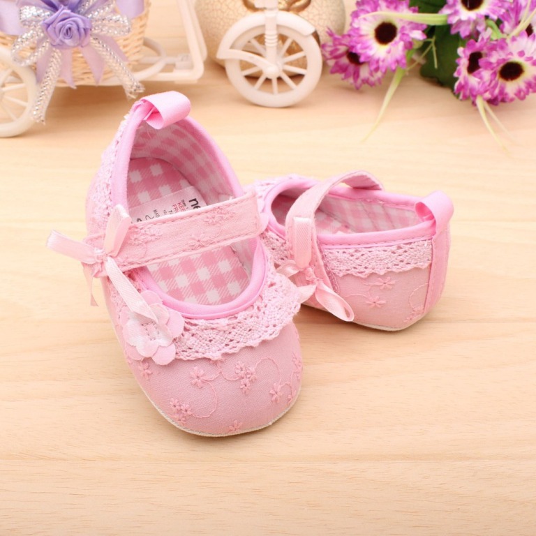 2013 Summer New Non slip Newborn Baby Toddler Shoes Pink Color Cotton Infant Girls Best Shoes