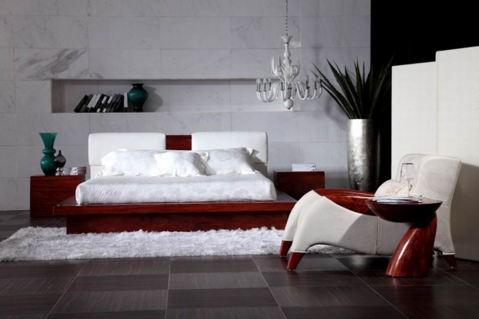 Bedroom-Leather-Bed-2013-Modern-Bed-Solid-Wood Fabulous and Breathtaking Bedroom Designs