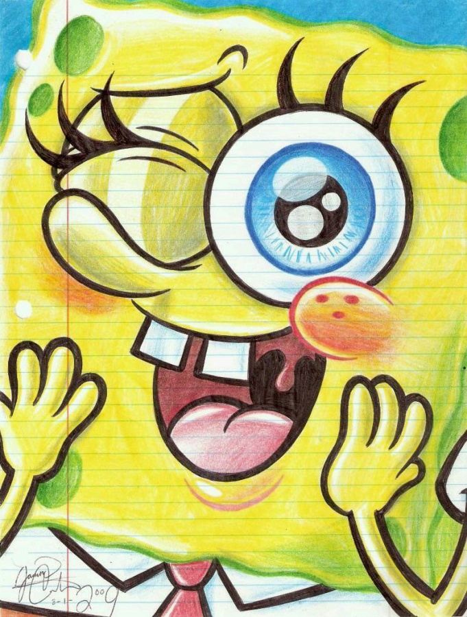 Blushing SpongeBob spongebob squarepants-11588286-794-1049