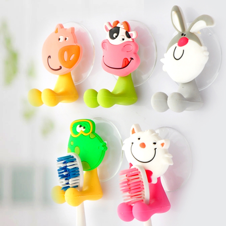Cartoon-Animal-Strong-Suction-Cup-Wall-Suction-font-b-Toothbrush-b-font-font