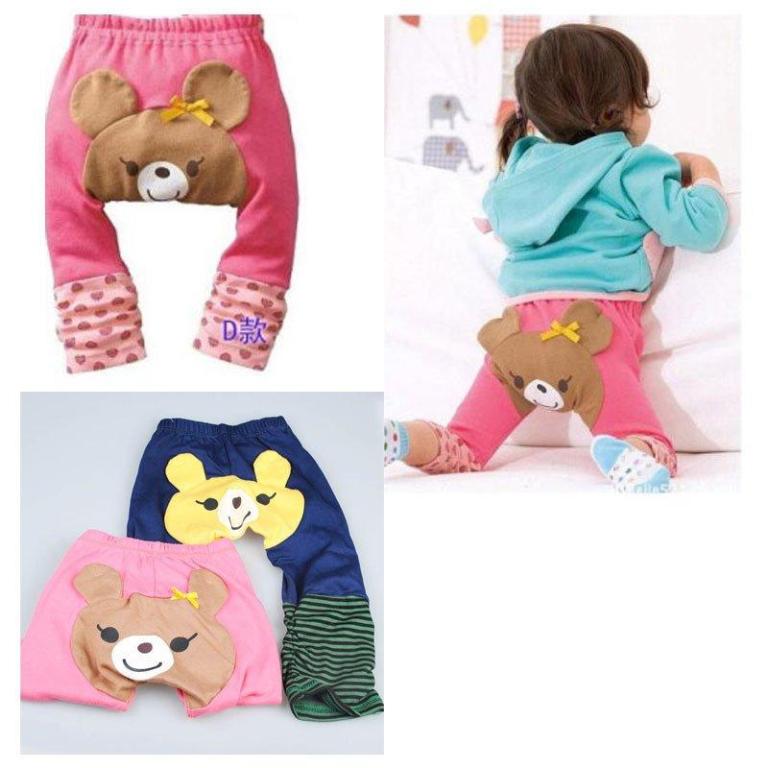 Infant-Baby-Girl-Toddler-Cute-Bear-Strawberry-Legging-PP-Pants-Cute-Pants 30 Cutest Baby Girl Pants