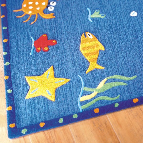 Kids-Ocean-Blue1 Kids' Rugs Are Not Just For Decoration, But An Educational Method