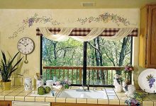 Kitchen Decorating Ideas With Grapes Kitchen Window's Curtain For Privacy And Decoration - 34 Pouted Lifestyle Magazine