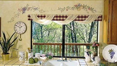 Kitchen Decorating Ideas With Grapes Kitchen Window's Curtain For Privacy And Decoration - 3