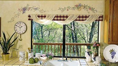 Kitchen Decorating Ideas With Grapes Kitchen Window's Curtain For Privacy And Decoration - 8