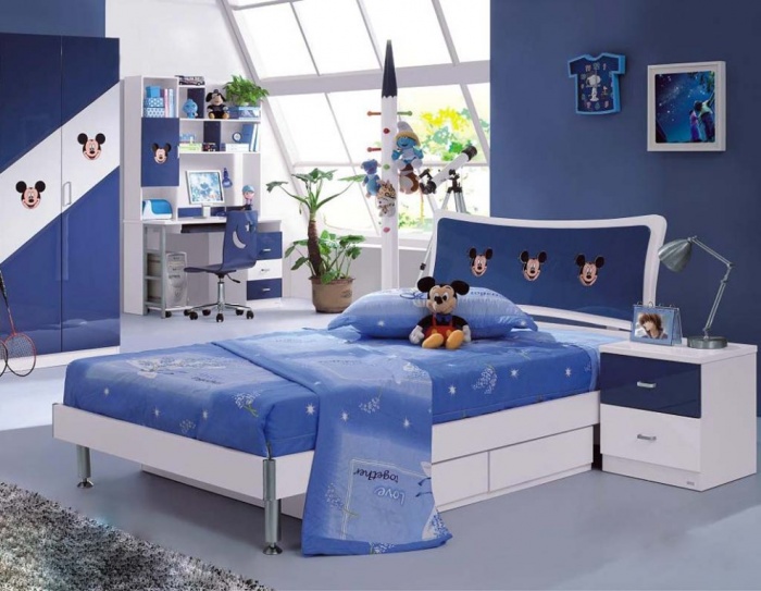 Mickey-Mouse-style-kids-bedroom-interior-design Fascinating and Stunning Designs for Children's Bedroom